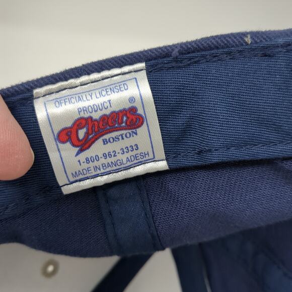 Cheers Boston Slideback Baseball Cap Blue One Size Adjustable Embroidered - Picture 9 of 9